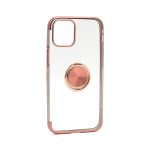 Futrola Magnetic Ring Clear za iPhone 12 Mini 5.4 roze