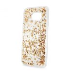 Torbica silikonska Leaves za Samsung G935F Galaxy S7 Edge zlatno srebrna