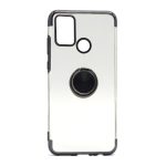 Futrola Magnetic Ring Clear za Huawei Honor 9A crna