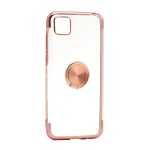 Futrola Magnetic Ring Clear za Huawei Y5P / Honor 9S roze