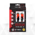 Kabl Stark HDMI M-M pozlaćen 4K pleteni 3m