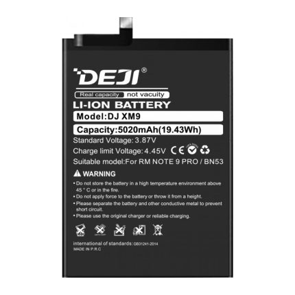 Baterija DEJI za Xiaomi Redmi Note 9 Pro / Redmi Note 10 Pro (BN53) (5020 mAh)