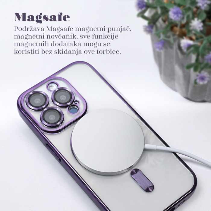 Torbica MagSafe Lux za Samsung S731B Galaxy S25 FE crna - Slika 2