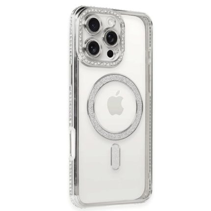 Futrola Shine MagSafe za iPhone 16 srebrna