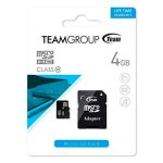 Micro SD TeamGroup 4GB + SD adapter klasa 10