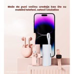 Power Bank prenosiva baterija privezak 5000 mAh Type C bela - Slika 2