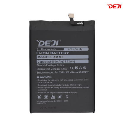 Baterija DEJI za Xiaomi Redmi Note 9 (6000 mAh) BN62