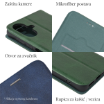 Torbica Teracell Elegant Flip za Honor X7d 4G / 400 Smart 5G tamno zelena - Slika 3