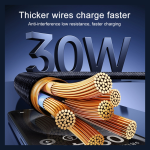 Data kabl Remax Velocity CB25 Fast Charging 30W Type C na iPhone Lightning 1.2m crni - Slika 3