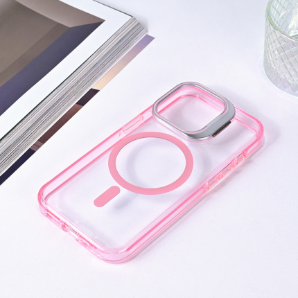 Torbica MagSafe Transparent za iPhone 15 Pro (6.1) pink