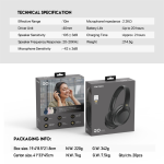 BlueTooth slušalice Fantech Go Vibe WH05 crne - Slika 4