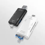 Čitač kartica USB JWD 6 u 1 OTG beli - Slika 3