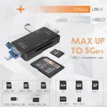 Čitač kartica USB JWD 6 u 1 OTG beli - Slika 5