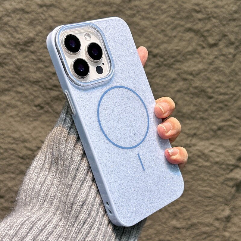 glitterMagSafePLAVA Futrola Glitter MagSafe za iPhone 17 Pro plava - Slika 1