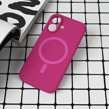 Torbica MagSafe Pure Color za iPhone 16 (6.1) tamno pink