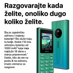 Mobilni telefon HMD Nokia 110 2024 2.0" Type C crni - Slika 3