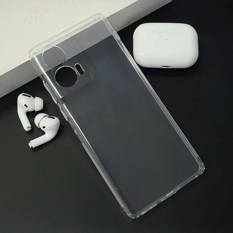 pluggy Maska Skin silikon With Pluggy za Motorola Edge 50 Fusion / Moto G96 transparent - Slika 1