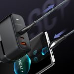 Kućni punjač LDNIO Q366 65W GaN Type-C na Type-C crni - Slika 5