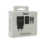 Kućni punjač Superior SU-4500 45W Type C na Type C 5A crni - Slika 4