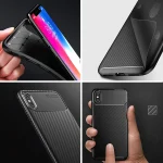 Maska Carbon Defender za iPhone 17 Pro crna - Slika 3