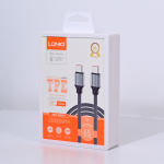 Data kabl LDNIO LC442c 65W Type C na Type C sivi 2m - Slika 4