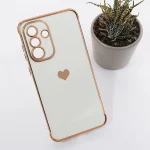 Maska Heart Frame za Samsung A366B / A566B Galaxy A36 5G / A56 5G bela