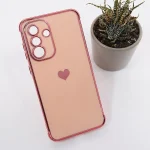 Maska Heart Frame za Samsung A366B / A566B Galaxy A36 5G / A56 5G roze