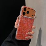 Futrola Luxury Mermer za iPhone 17 narandžasta