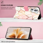 Maska na preklop Marble za Honor 400 Lite Geometry roze - Slika 4