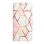 Maska na preklop Marble za Honor 400 Lite Geometry roze