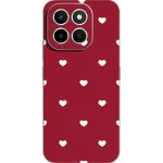 Torbica silikonska Print Skin za Honor X7d / 400 Smart 5G Burgundy Hearts
