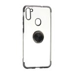 Futrola Magnetic Ring Clear za Samsung A207F Galaxy A20s crna