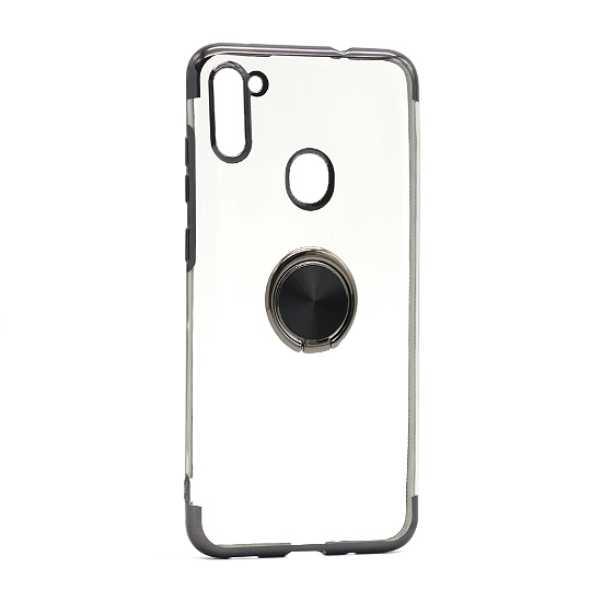 ringclear Futrola Magnetic Ring Clear za Samsung A207F Galaxy A20s crna - Slika 1