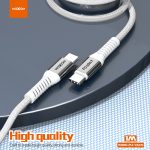 USB data kabal Moxom MX-CB235 PD 60W Type C na Type C 1m beli - Slika 2