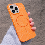 Futrola Glitter MagSafe za iPhone 17 Pro narandžasta