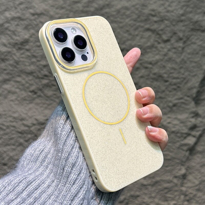 glittermagsafeZUTA Futrola Glitter MagSafe za iPhone 17 žuta - Slika 1