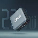 Punjač POWERFUL TD-LTE 220W GaN (2XPD 20W + PD 45W + PD 100W + 2XUSC QC 3.0 18W) crni - Slika 4