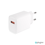Kućni punjač Pluginn AJ-18 QC 3.0 18W sa Micro USB kablom beli CE