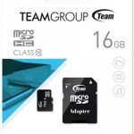 Micro SD teamGroup 16GB + SD adapter klasa 10