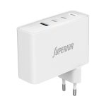 Kućiste punjaca Superior SU-10001ACCC 100W GaN Fast PD + USB belo