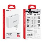 Kućiste punjaca Superior SU-10001ACCC 100W GaN Fast PD + USB belo - Slika 3