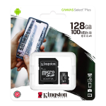 Micro SD Kingston 128GB  + SD adapter klasa 10