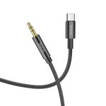 Audio HOCO kabal UPA19 Audio Jack 3.5mm na Type C 1m crni