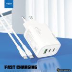 Kućni punjač Moxom MX-HC158 QC3.0 65W Type C na Type C beli - Slika 2
