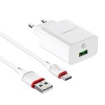 Kućni punjač Comicell Superior CO-BA21A Fast QC 3.0 18W 3A Type C beli - Slika 4