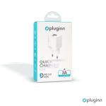 Kućni punjač Pluginn PI-D73, QC3.0 PD3.0, PPS, USB-PD 18W+20W, 38W (total) beli CE - Slika 3