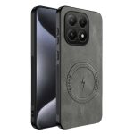 Futrola Leather Man MagSafe za Honor Magic 8 Lite / X9d siva