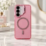 Futrola Sparcle MagSafe za Samsung A175F / A185F Galaxy A17 / A18 roze