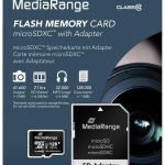 Micro SD MediaRange 128GB + SD adapter klasa 10