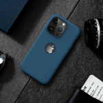 Torbica Nillkin Scrub Pro za iPhone 15 Pro Max 6.7 (sa otvorom za logo) plava - Slika 3